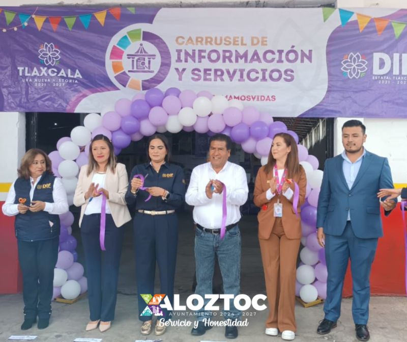 Xaloztoc fortalece la atención ciudadana con Gran Jornada de Servicios en el Carrusel Informativo
