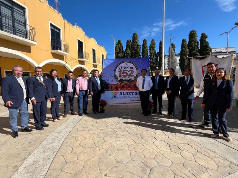 En Xaloztoc conmemoramos 152 Aniversario con homenaje cívico que honra la historia e identidad.